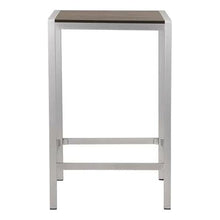 Pangea Home Betty bar Table, 28", Gray