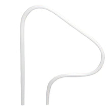 Rust Proof RTD-340 White 3-Bend Return-to-Deck Figure 4" Swimming Pool Handrail - 32" H x 40" W (Matching Color Escutcheons and Freight Included)