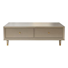 living room table Classic Rectangular Coffee Table, Fashionable and Luxurious Living Room Coffee Table, with Large Capacity Storage Drawer, Champagne Silver outdoor side table ( Size : 100x65x45cm )