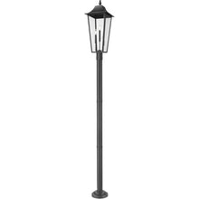 Z-Lite Gannon 3 Light 106" Tall Post Light Black