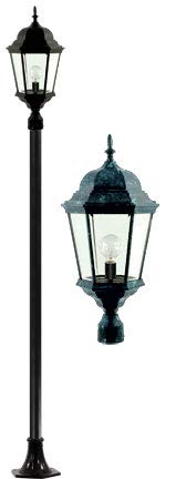 DABMAR LIGHTING INC GM2300-VG Fixture,Post,2300,VG,Clear Glass
