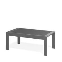 Seeheool Outdoor Coffee Table with Metal Frame for Patio Backyard Garden Pool Porch Lawn 43" x 24" x 16" Gray