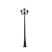 Lights Outdoor 3-Way Victorian Outdoor Garden Patio Path Lighting Post Lamp Lights Villa High Pole Landscape Community Street Light Waterproof Floor Lamp Column Lamp Lantern Lawn Pole Lantern E27 Stad