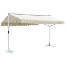 SDVantage Free Standing Awning 4X3 M Cream, Waterproof Outdoor Patio Umbrella with Powder-Coated Steel Frame, Uv Resistant Garden Shade for Deck