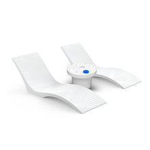 Aquamarine UV Resistant Sunshelf Water Loungers Set of 2 White