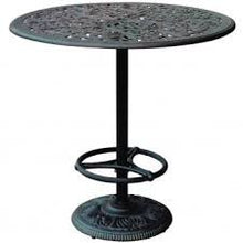 theWorldofpatio Cast Aluminum Powder Coated 5pc Outdoor Patio Bar Set with 42" Round Table Antique Bronze