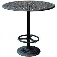theWorldofpatio Cast Aluminum Powder Coated 5pc Outdoor Patio Bar Set with 42" Round Table Antique Bronze