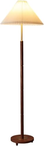 Floor Lamp，Floor Lamp for Living Room， Living Room Bedroom Bedside Lamp Vertical Table Lamp Standing Lamps(Walnut)