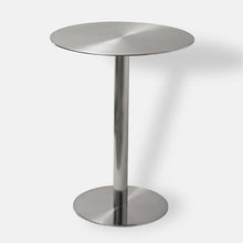 POJGVU Dining Table High Tables,Outdoor Small Round Patio Table Bar Table Coffee Table Metal End Table,Counter Bistro Pub Tables Stainless Steels Cocktail Table,50x50x105cm,60x60x75cm