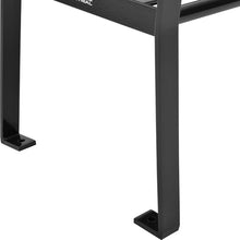 Global Industrial 6' Outdoor Park Bench with Back, Horizontal Steel Slats