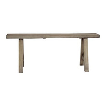 43" l Natural Wood Indoor Outdoor Small Noodle Bench Entryway Hallway Patio Seating Finish Solid
