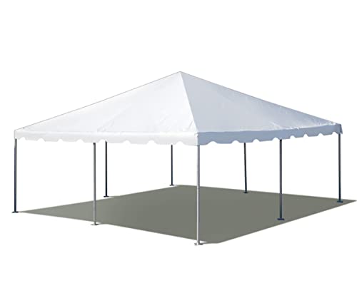 Party Tents Direct 20' x 20' Weekender Frame Canopy with White Cover