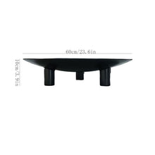 ZHONGCHENGWU Plant Saucers Modern Iron Art Tri-Legged Saucer Indoor Minimalist Flower Arranging Decoration Tray(XX-Large)