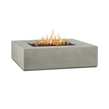 BBQGuys Signature La Valle 42-Inch Square Propane Fire Table - Flint - 1592LP-FLNT