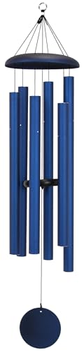 Corinthian Bells by Wind River – 50 inch Midnight Blue Wind Chime for Patio, Backyard, Garden, and Outdoor Decor (Aluminum Chime) Made in the USA