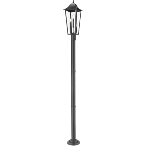 Z-Lite 5008PHBR-567P Gannon 3 Light 101" Tall Post Light - Black