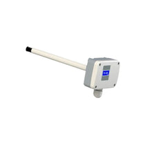 Air Flow Velocity Sensor Flow Sensor 4-20mA Air Wind Speed Indicator Air Velocity Display Sensor For Duct Pipeline Pipe Conduit For Environmental Protection Weather Station Breeding And Other(RS485 Mo
