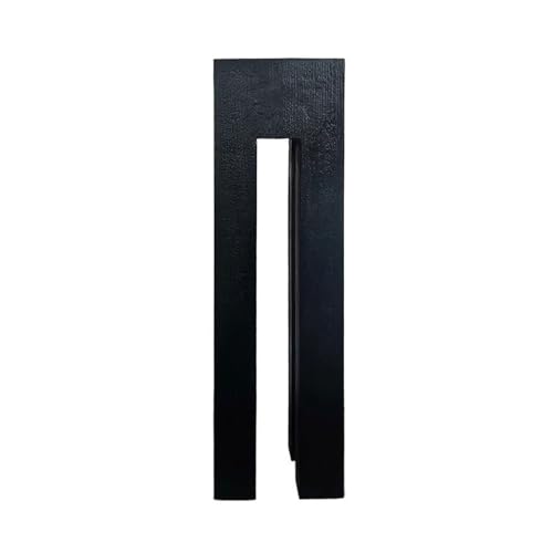 cfycfy987 Geometric Wooden Pier Flower Rack, Living Room Chinese Ornament Carbonised Stump(Large)