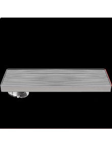 WQPMRMG Stainless Steel Outdoor Shower Drain - Durable Odor-Resistant Siphon, Stylish Central Drainage for Patios & Terraces, Ideal for Outdoor Spaces & Gardens