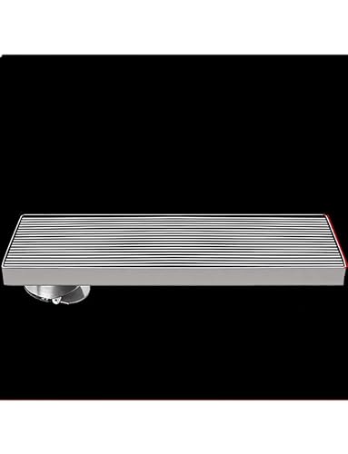 WQPMRMG Stainless Steel Outdoor Shower Drain with Anti-Odor Trap - Perfect for Patios & Courtyards, High-Flow Grate Design for Efficient Water Drainage