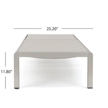 Afuera Living Modern Outdoor Mesh Chaise Lounge Set of 4 Grey