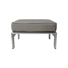 Christopher Knight Home Cape Coral Outdoor 6-Seater Aluminum Conversation Set Silver + Khaki