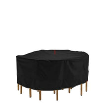 CHYLMAPHEN Outdoor Garden Furniture Cover Round Table Chair Set Waterproof Wicker Sofa Protection Dustproof Covers for Patio Sofas(280x110cm)
