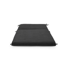Hassyee Long Chaise Lounge Cushion with Secure Tie Straps for Patio Recliners, Soft Chair Pad with Removable Zipper Cover & Splash-Shedding Surface for Poolside Loungers (Dark Gray - 2PCS)