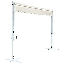 SDVantage Free Standing Awning 4X3 M Cream, Waterproof Outdoor Patio Umbrella with Powder-Coated Steel Frame, Uv Resistant Garden Shade for Deck