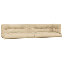 TUERYAFEK 3 Piece Garden Pallet Sofa Set with Solid Acacia Wood Frame, Beige Polyester Cushions, Modular Outdoor Seating for Patio or Balcony
