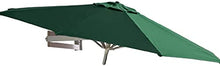 RWGOVLU Outdoor Round Wall Mounted Parasol, Patio Garden Balcony Yard Umbrella, Tilting Sunshade Wall Umbrella with Aluminium Frame