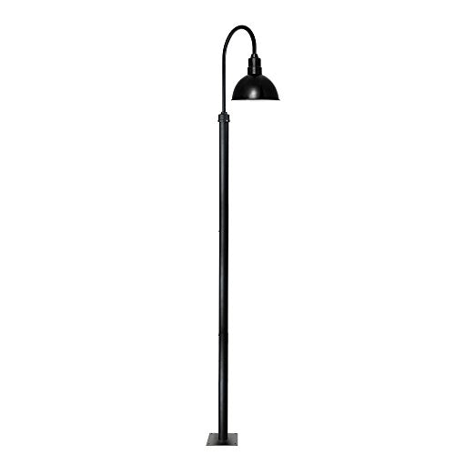 Cocoweb Blackspot 132in Vintage Street Post Lamp Black 8 Inch Shade