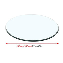 BEWEGNLNHK Clear Round Glass Table Top, 1/4" Thick Tempered Glass Table Top, 30" 36" 39" 40" Round Glass Top for End Table Dining Table Coffee Table(98cm(39in))