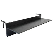 Balcony Bar Table for Railings, Outdoor Folding Deck Rail Table for Patio, Balcony Hanging Desk for Many Railings Compatible, Wooden Bar Serving Table for Porch (Black, XL: 47.3 x 11.8 inches)