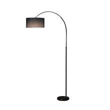 LUYOUBOZHU Floor Lamp Modern Arc Floor Lamp with Remote, Dimmable 3-Temp Black Standing for Living Room Bedroom