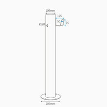 Stainless Steel Cylindrical Vertical Garden Water Column,Garden Hose Holder with Full Copper Faucet,Retro Outdoor Courtyard Garden Fountain Faucet Water Column, Suitable for Car Washing and Watering