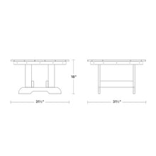 Wildridge Heritage Conversation Table, White - Outdoor Weather Resistant Recycled Plastic Furniture for Patio