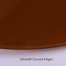 Pealihuy Transparent Black Brown, Outdoor Patio Round Glass Table Top 40cm 50cm 60cm 80cm Tempered Glass Table Top with Rounded Edge, for Kitchen Dining Tables Or Coffee Table(80cm(32 in))