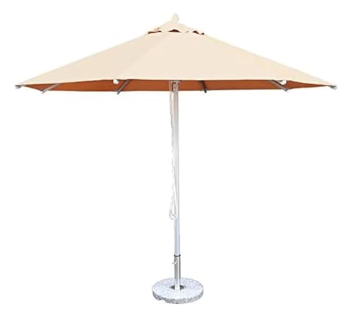CWENZXDIA Patio Umbrella Aluminum Alloy 8 Ribs Outdoor Umbrella Cloth Patio Beach with Marble Base Outdoor