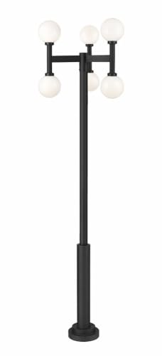 Z-Lite 597MP6-5010P Laurent 6 Light 122" Tall Post Light - Black