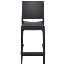 Compamia Siesta Maya Resin 25.6" Counter Stool in Black (Set of 2)