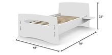 Legare Children's Princess Bed Frame Twin Pink/White