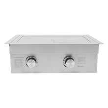 Outdoor Stainless Steel Double-Burner Gas Cooktop Built-in(Natural Gas)