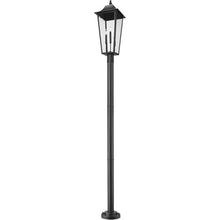 Z-Lite Gannon 3 Light 106" Tall Post Light Black