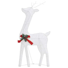 Zexlorith 6 Pcs Lighted Christmas Reindeers Set, Cold White LED Mesh Deco