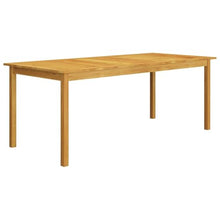 Heofavd 7 Piece Outdoor Dining Set BrownSolid Acacia Wood Rectangular Table 78.7 x 35.4 in with 6 Chairs Cushioned Seat Patio Furniture Set for Garden Patio Balcony