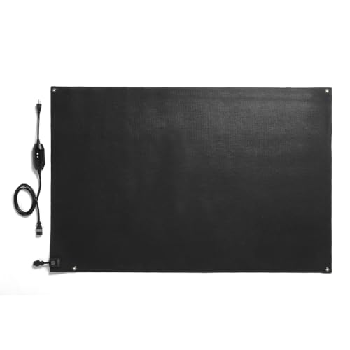 HeatTrak Heated Snow Melting Mats for Entrances - Heated Outdoor Mats - Trusted Snow and Ice Melt Products - Includes GFCI Power Cord - No-Slip Heating Entrance Mat (40" x 60")