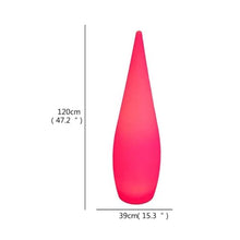 OUFULA Modern Landscape Lamp USB LED Remote Control Creative Water Droplet Lawn Light Waterproof IP65 for Hotel Garden (H120cm(1pcs))