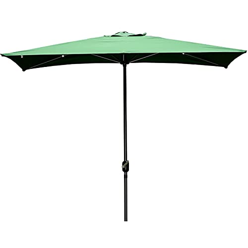 QZQHNYJ Parasol Garden Patio Umbrella Solid Color Rectangle Patio Umbrella, Sun-Resistant Balcony Beach Playing Fields Villa Shops Outdoor Parasol Umbrella, W
