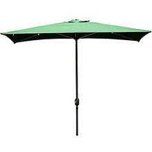 QZQHNYJ Parasol Garden Patio Umbrella Solid Color Rectangle Patio Umbrella, Sun-Resistant Balcony Beach Playing Fields Villa Shops Outdoor Parasol Umbrella, W